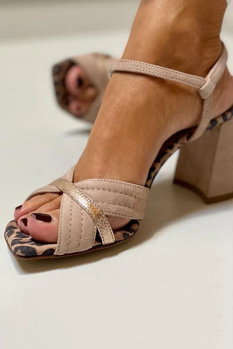 DALIA | High Heel Sandals with Crossed Strap