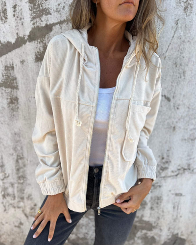NELLA Velvet Ribbed Jacket