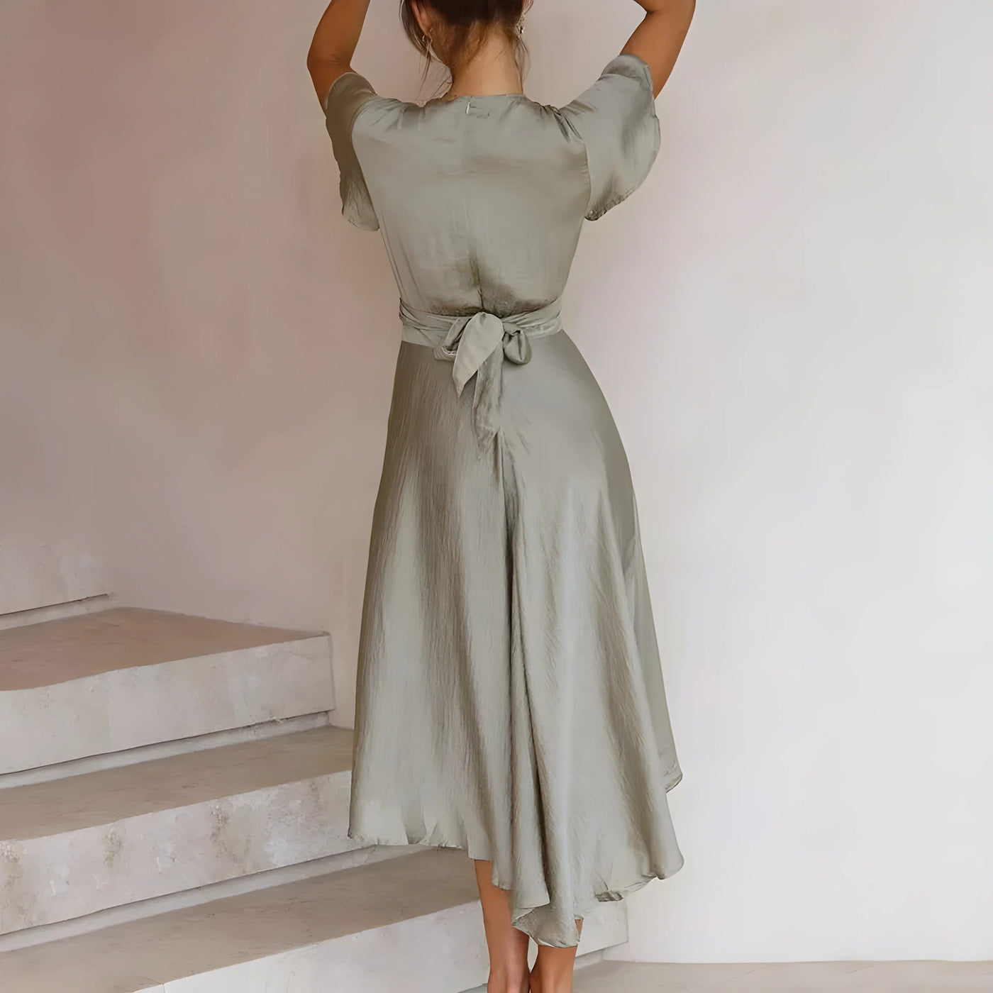 Eve - Midi Dress with Decorative Knot