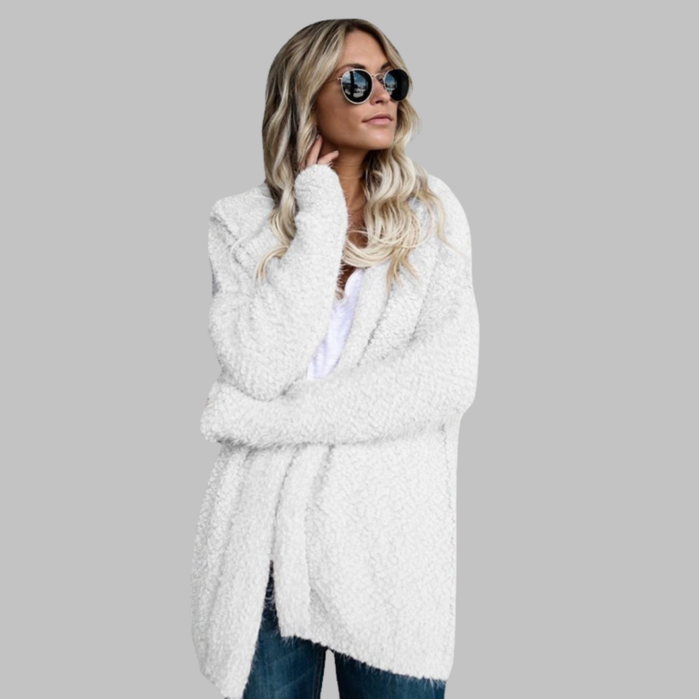 Jessey – Oversized Hooded Cardigan