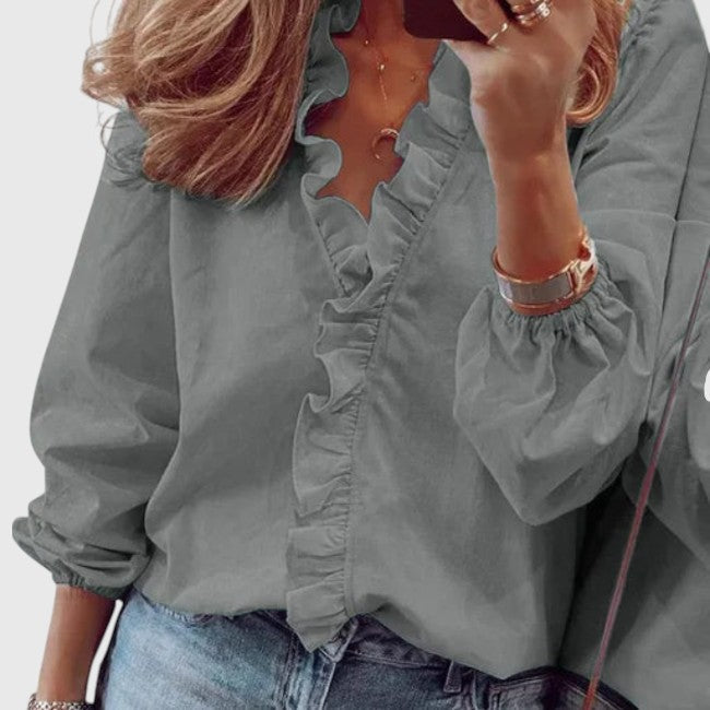 Josie - Ruffled Blouse