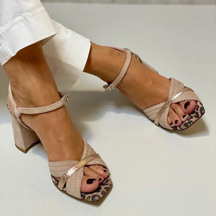 DALIA | High Heel Sandals with Crossed Strap