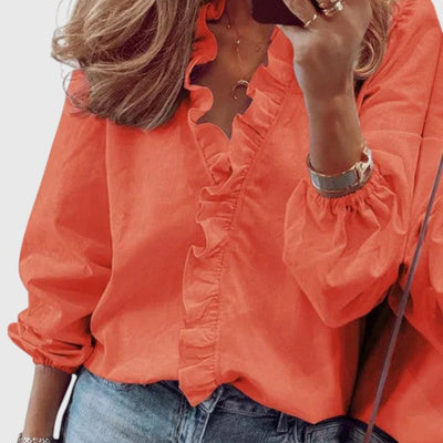 Josie - Ruffled Blouse