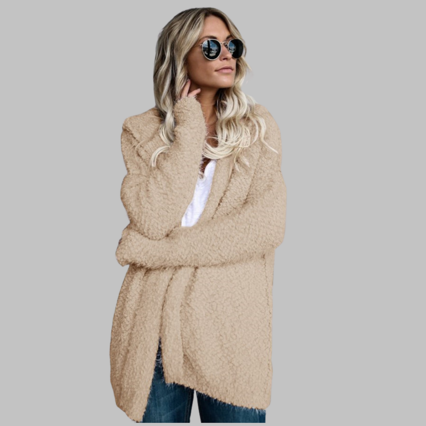 Jessey – Oversized Hooded Cardigan