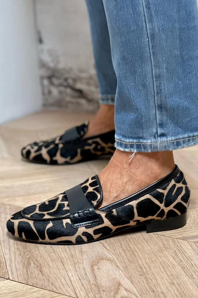 SOFIA | Animal Print Loafers
