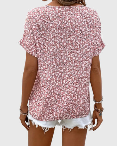 Jelena - Elegant Floral Summer Top