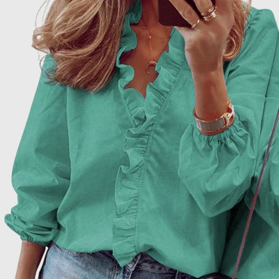 Josie - Ruffled Blouse