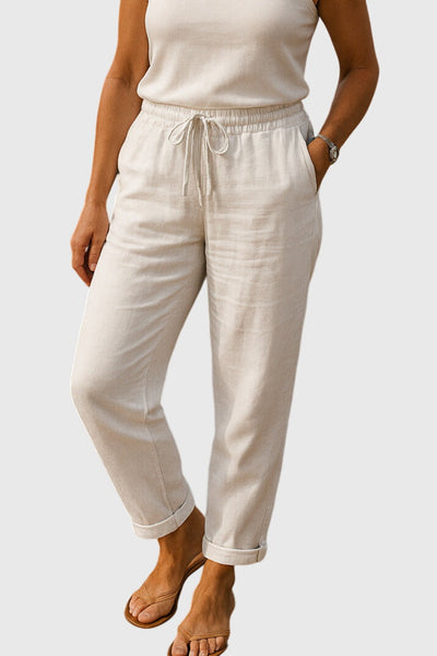 Monika | Trousers in Cotton and Linen