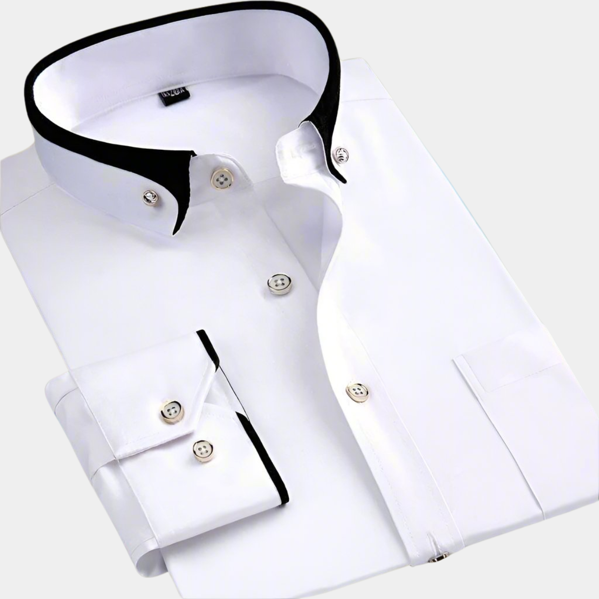 Stylish Don Classic Men's Dress Shirt with Long Sleeves for a Timeless Look