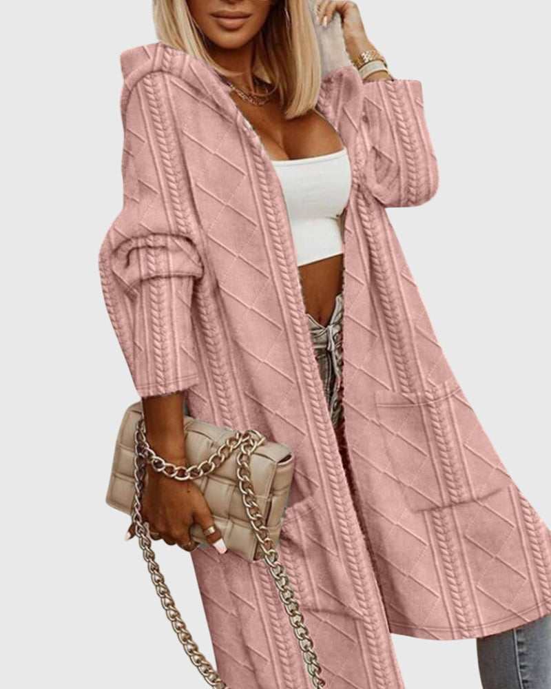 Jasmine - Long Hooded Cardigan