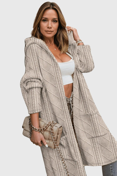 Jasmine - Long Hooded Cardigan
