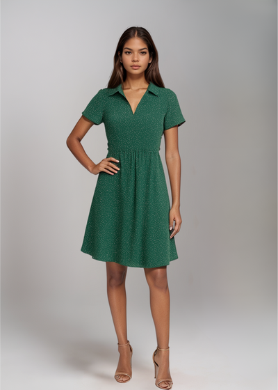 Angie - Light Polka Dot Mini Dress and Skirt