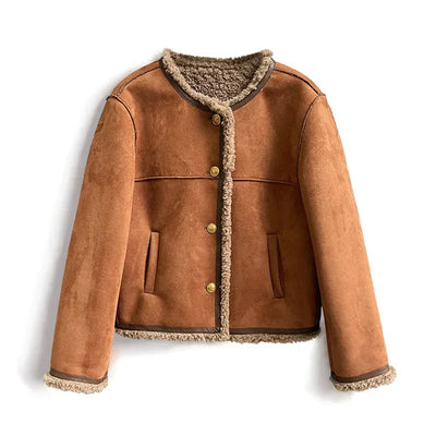 Helsinki | Cozy Shearling Button Jacket
