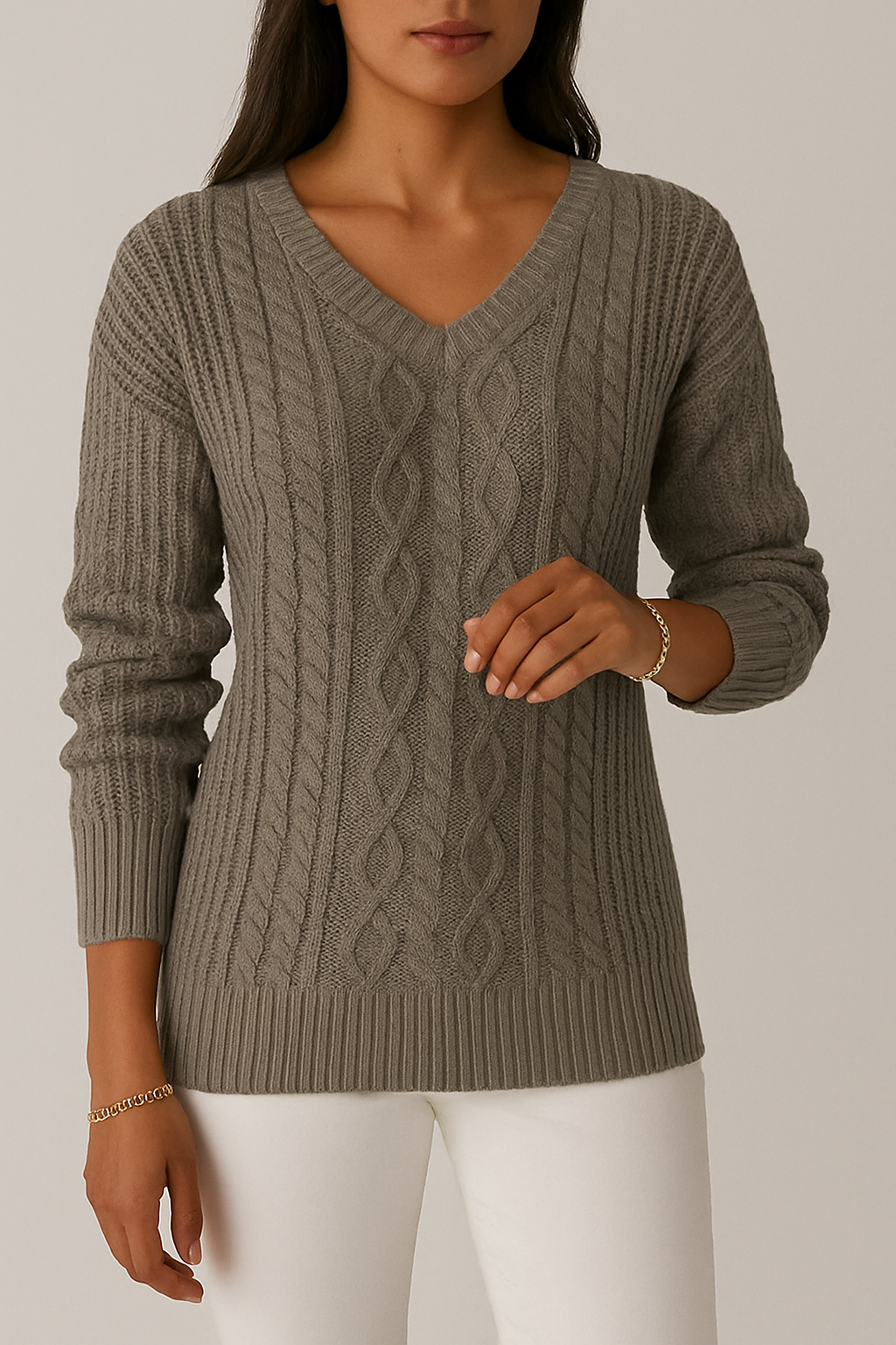 Tessa - Classic V-Neck Sweater