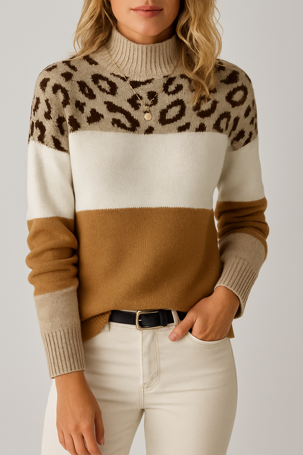 Chelsea - Stylish Leopard Sweater