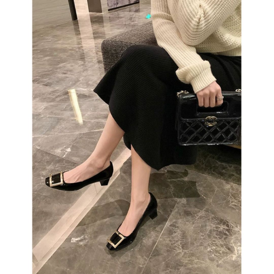 Teona™ | Elegant square-toe sandals with medium heel for a sophisticated style