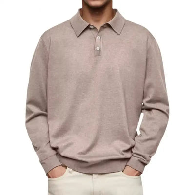 Tony™ | Long-sleeve casual polo for men