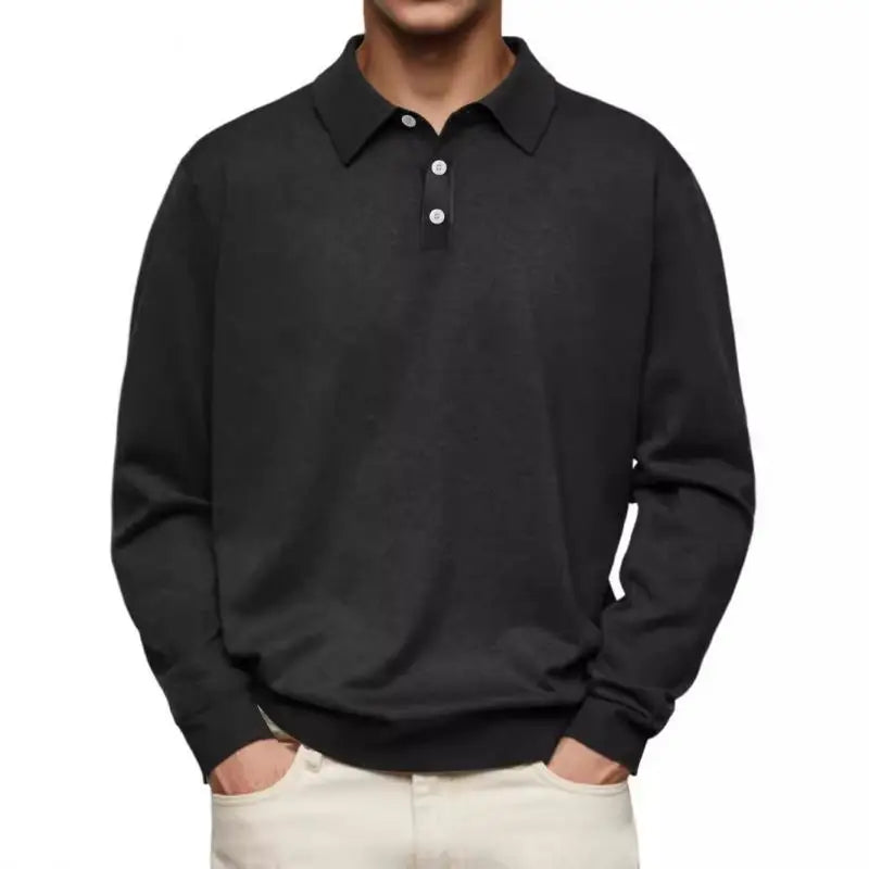 Tony™ | Long-sleeve casual polo for men