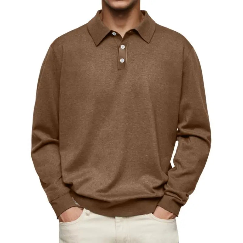 Tony™ | Long-sleeve casual polo for men