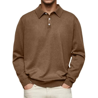 Tony™ | Long-sleeve casual polo for men