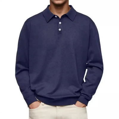 Tony™ | Long-sleeve casual polo for men