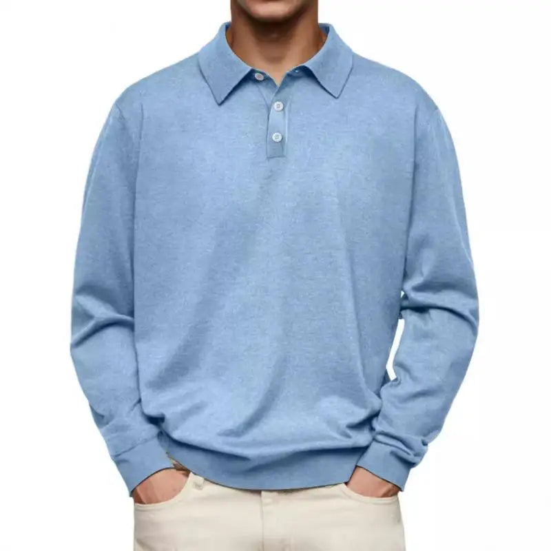 Tony™ | Long-sleeve casual polo for men