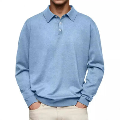 Tony™ | Long-sleeve casual polo for men