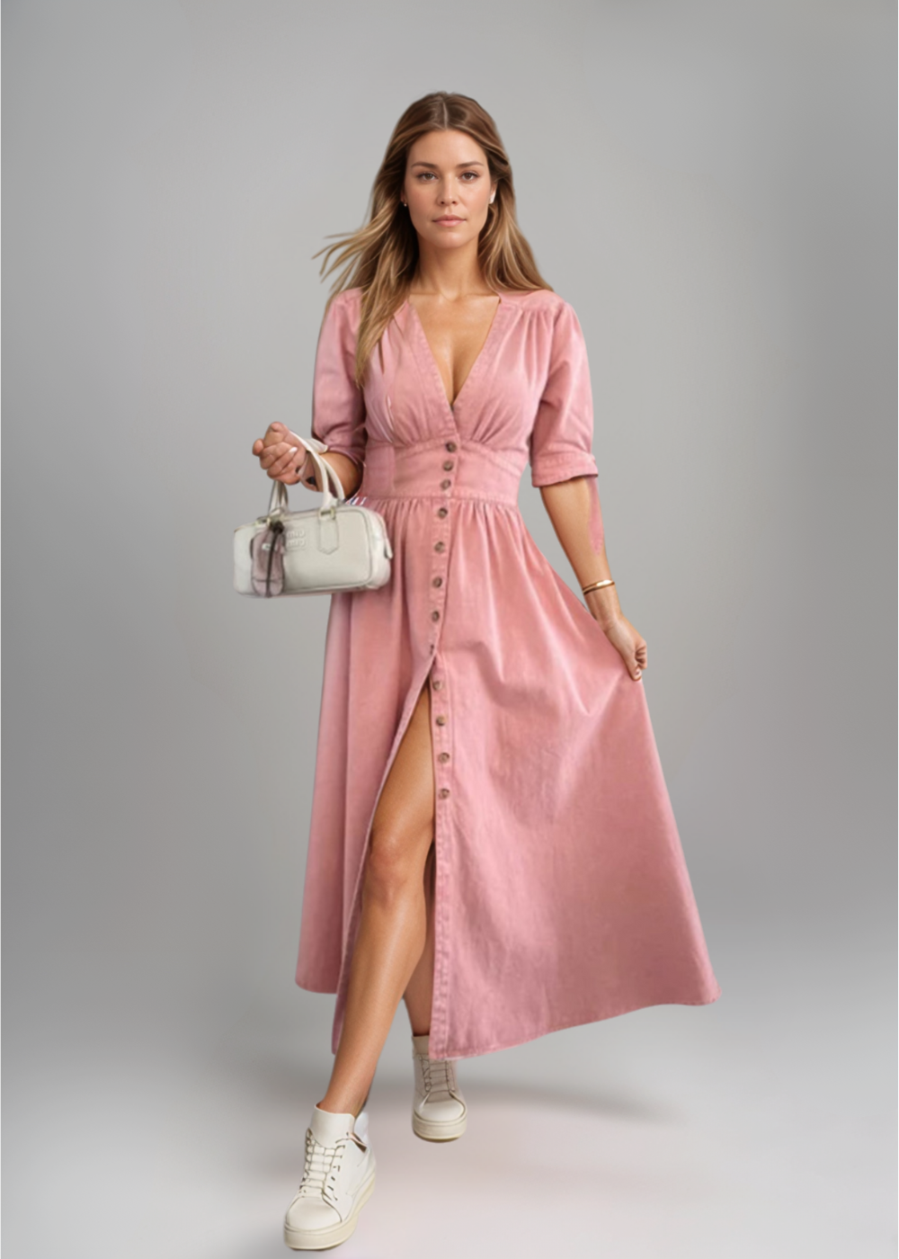 Louise - Luminescent Denim Dress