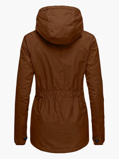 ELARA | LONG JACKET WITH HOOD AND LINING