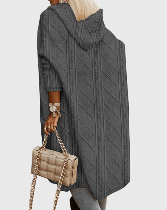 Jasmine - Long Hooded Cardigan