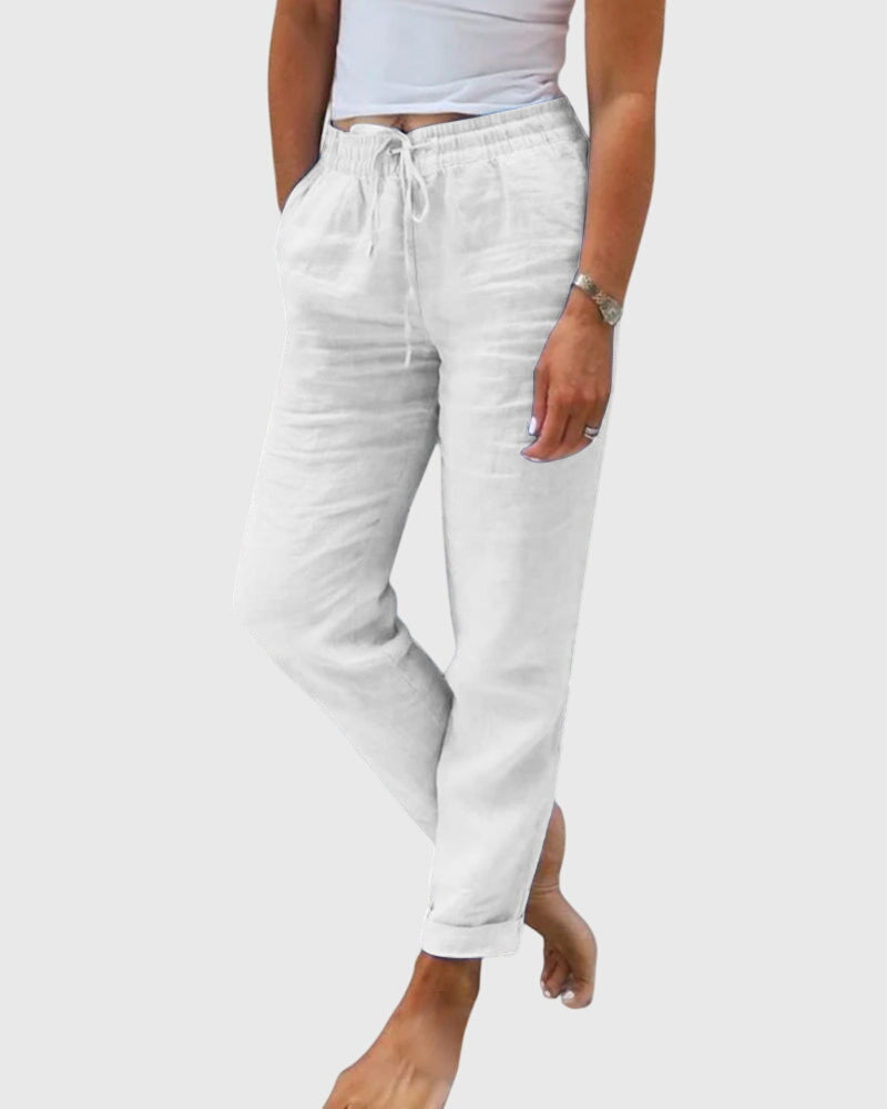Monika | Trousers in Cotton and Linen