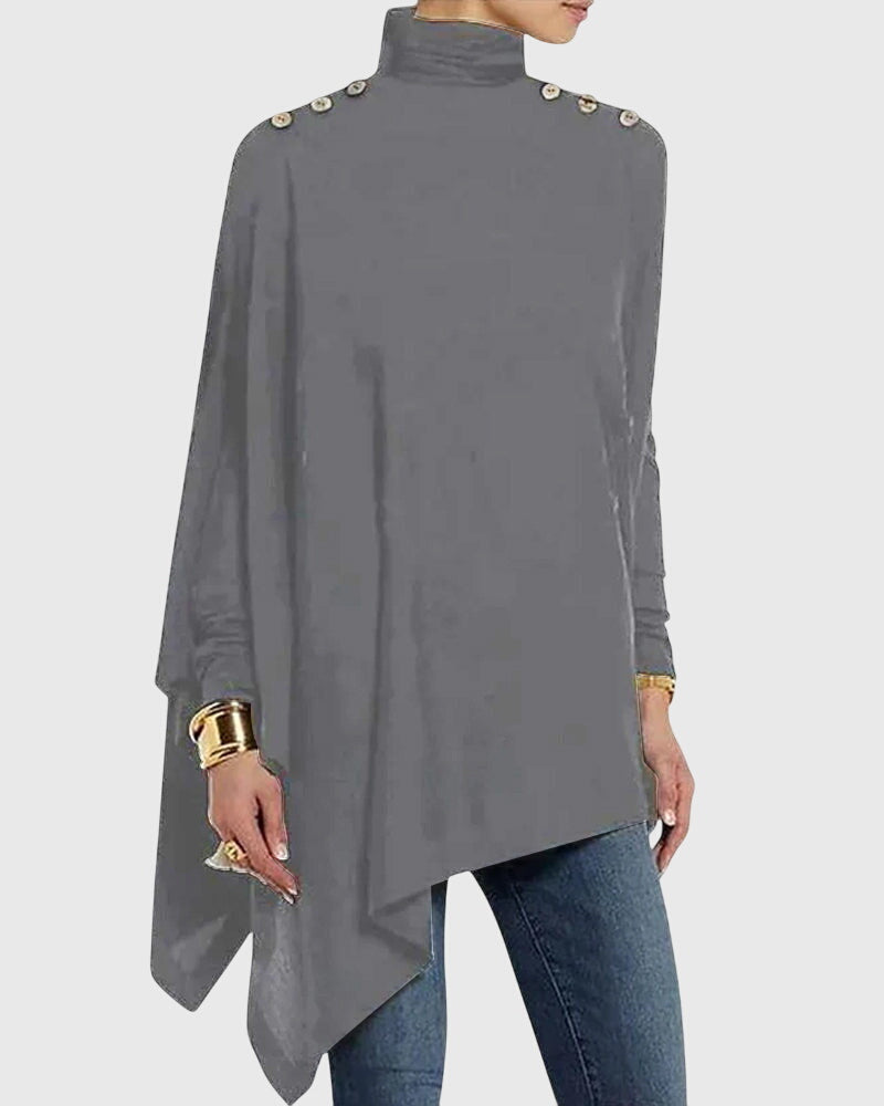 "Alice" Classic Solid Color Tops