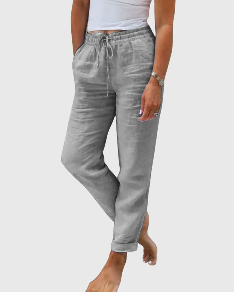 Monika | Trousers in Cotton and Linen