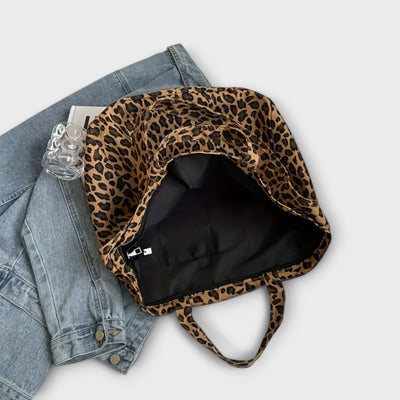 Jade - Stylish Leopard Print Tote
