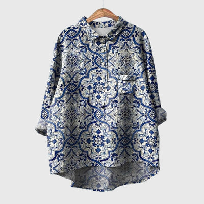 Liesa™ | Elegant Women's Floral Shirt