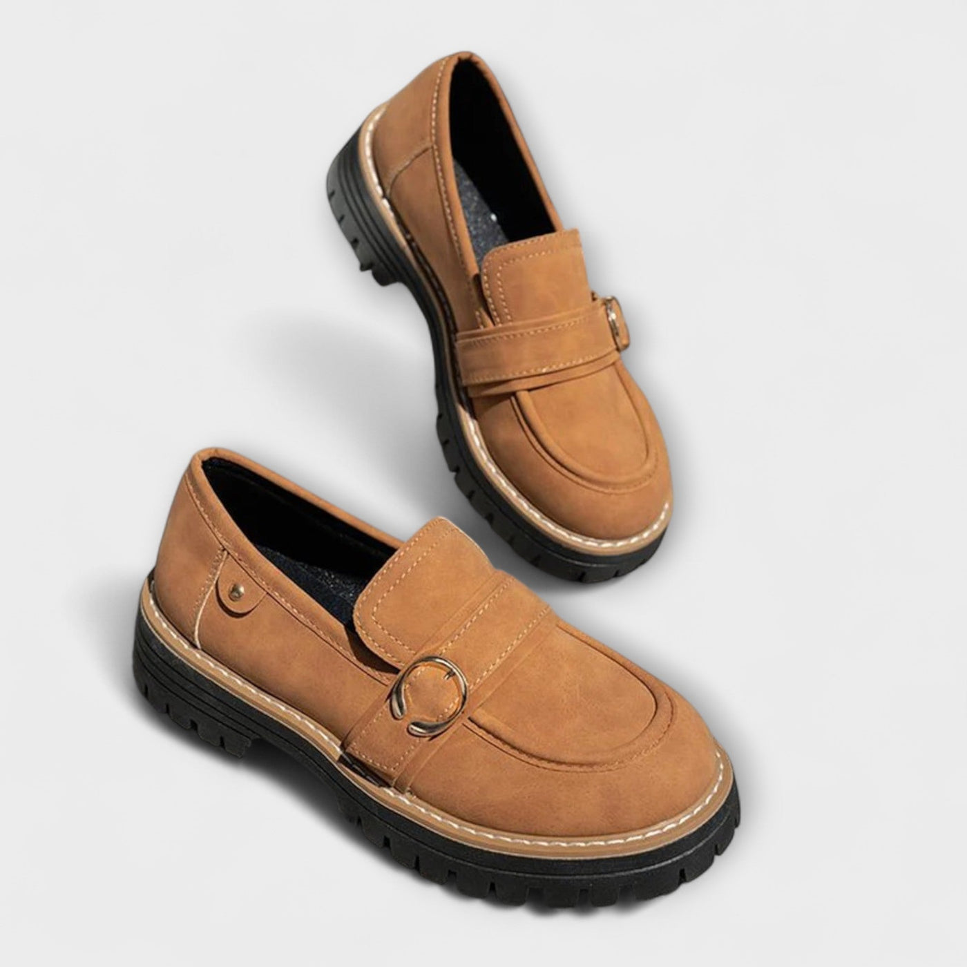 Lora – Elegant Casual Loafers with Rounded Toe for a Sophisticated Look