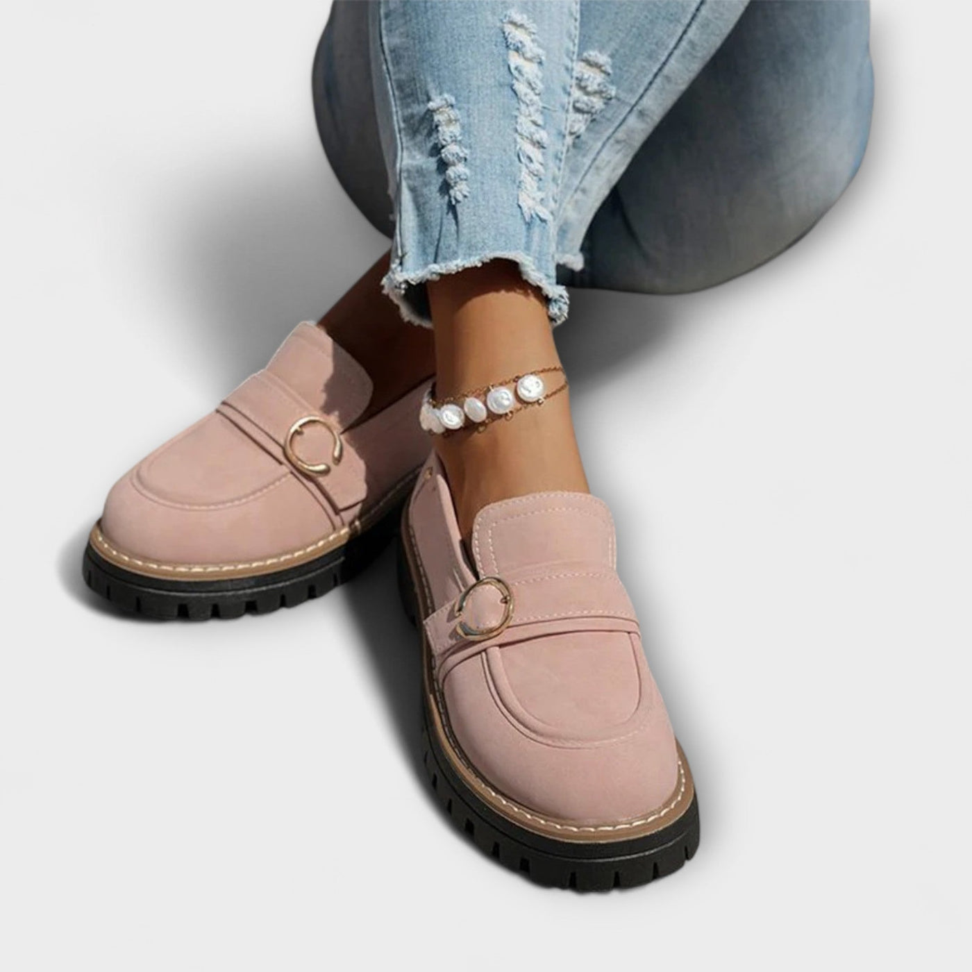 Lora – Elegant Casual Loafers with Rounded Toe for a Sophisticated Look