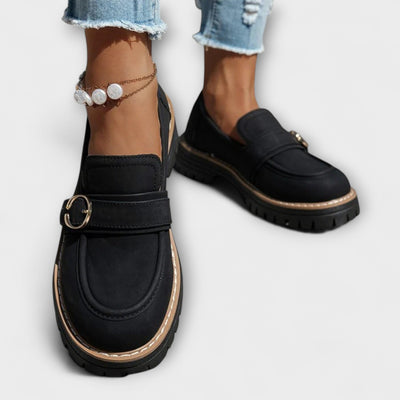 Lora – Elegant Casual Loafers with Rounded Toe for a Sophisticated Look