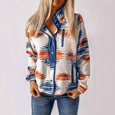 Julia - Stylish Button Placket Jacket
