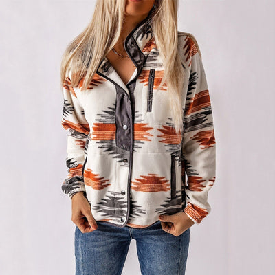 Julia - Stylish Button Placket Jacket