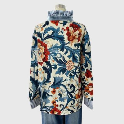 Jena - Vintage Floral Printed Blouse