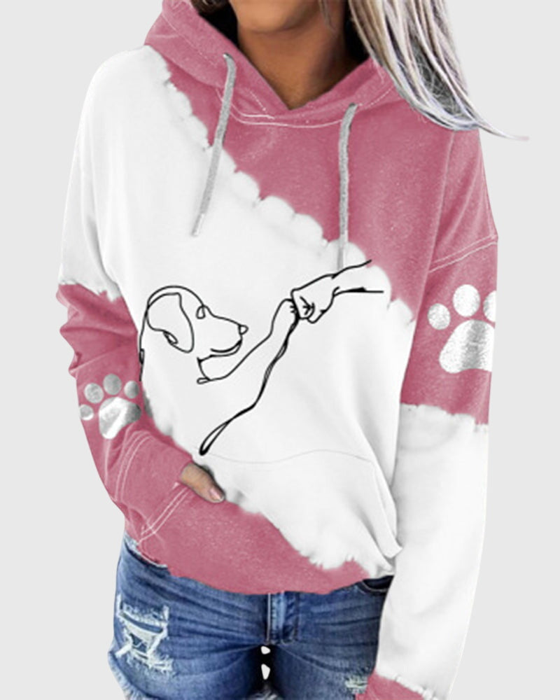 "Pet-Lover" Long-sleeved hoodie