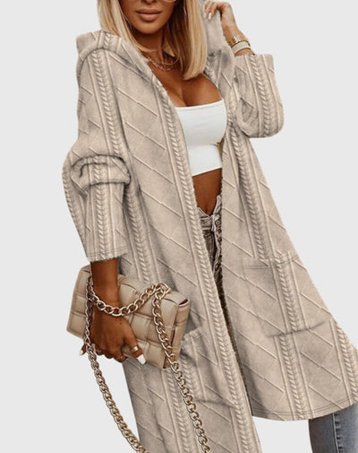 Jasmine - Long Hooded Cardigan