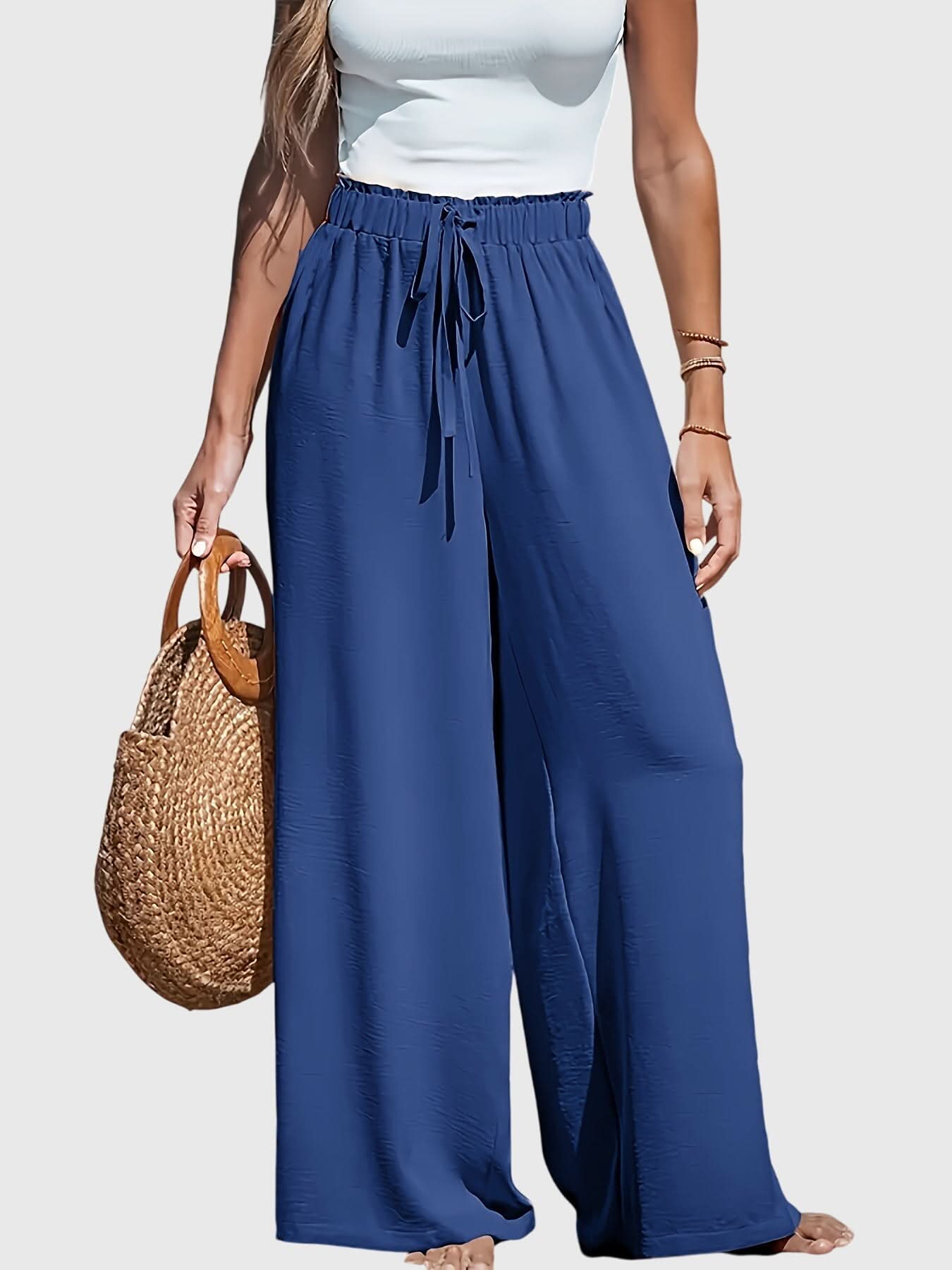 Seraphina | Elegant High-Waisted Wide-Leg Pants