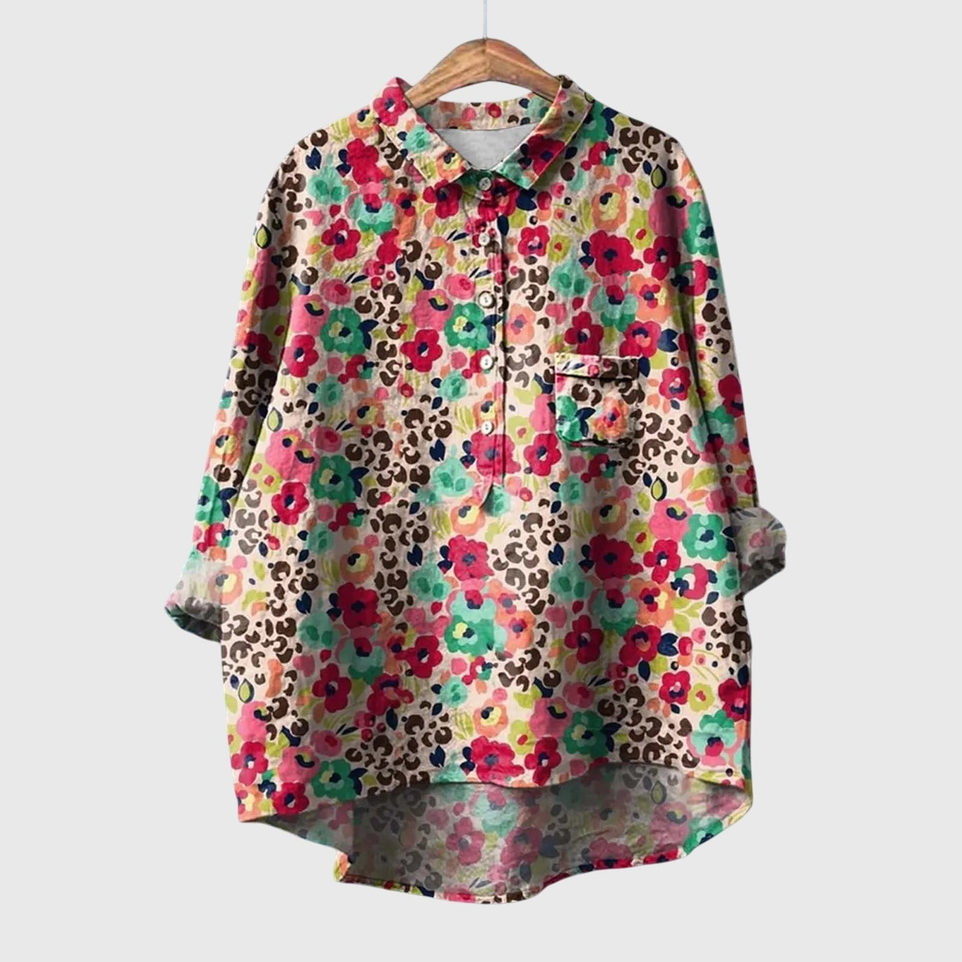 Liesa™ | Elegant Women's Floral Shirt