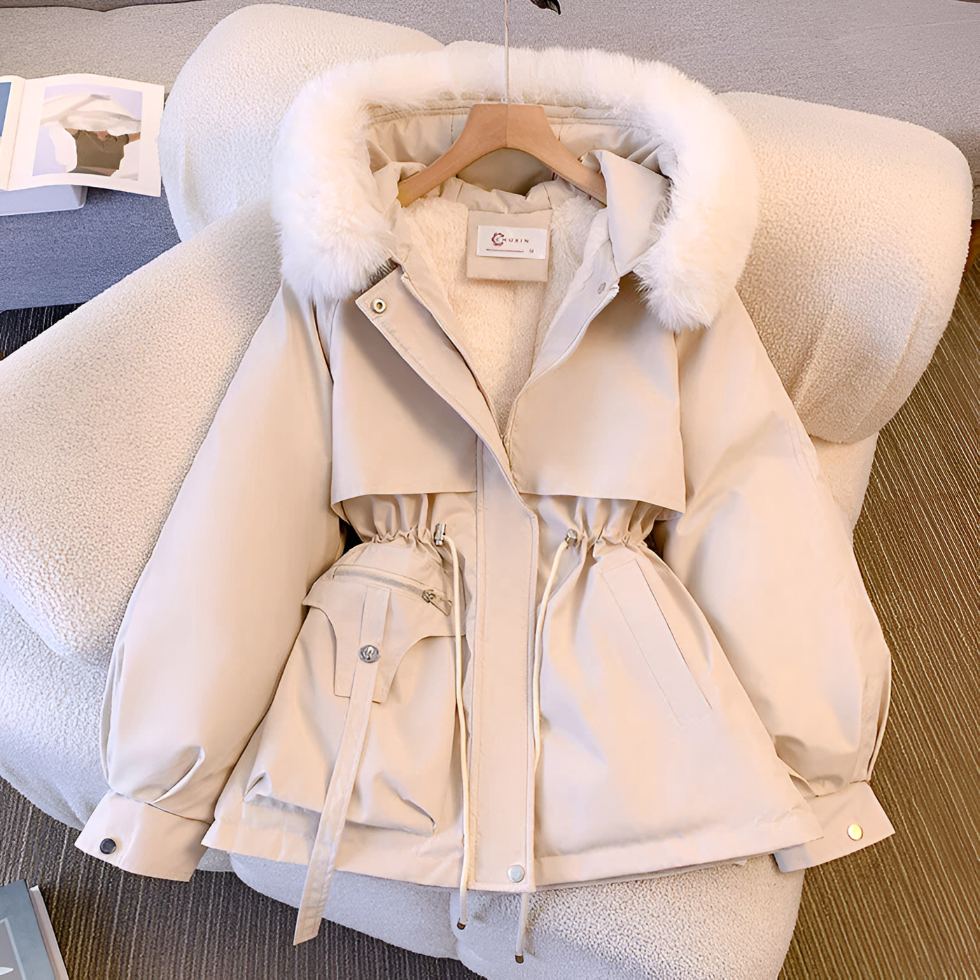 REPIA | Faux Fur Hooded Coat
