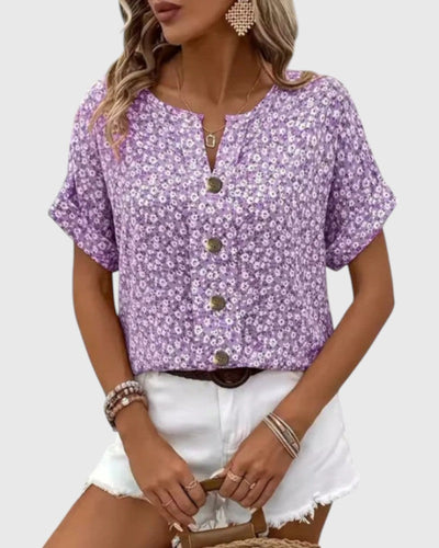 Jelena - Elegant Floral Summer Top