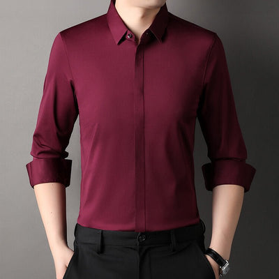 Mitchel men's stretch dress shirts wrinkle-free - Buy one get one free offer