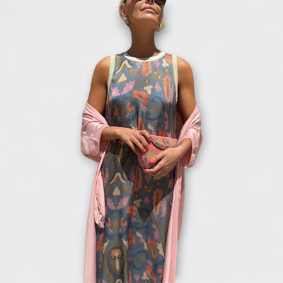 Elveria – Maxi Dress with Matching Cardigan