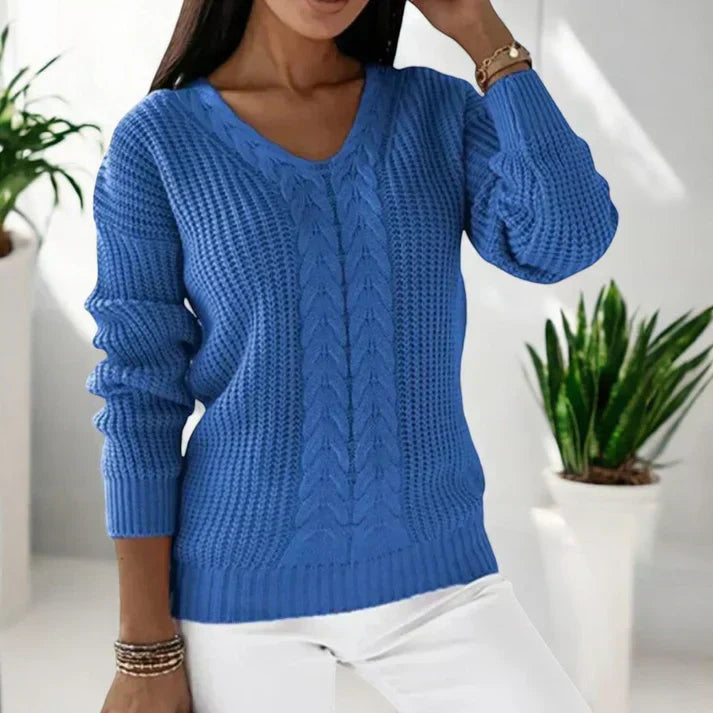 Tessa - Classic V-Neck Sweater
